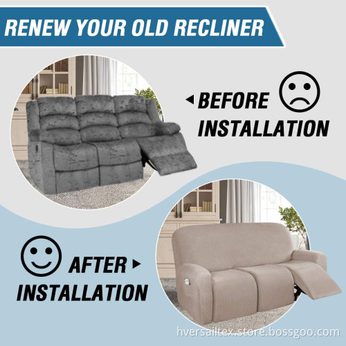 3 Cushion Reclining Couch Cover